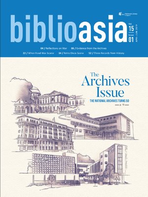 cover image of BiblioAsia, Vol 15 issue 1, Apr-Jun 2019